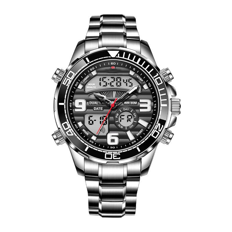 ELECTRONIC QUARTZ WATCH MEN'S MULTIFUNCTIONAL WATERPROOF