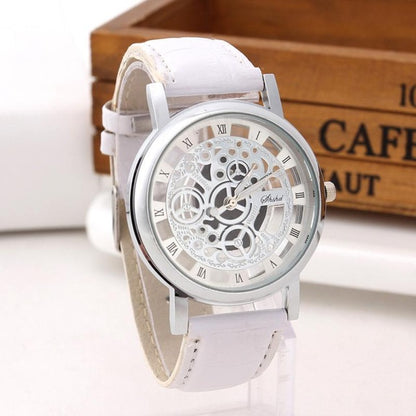 HOLLOW TRANSPARENT ROMAN NUMERAL SIMPLE WATCH