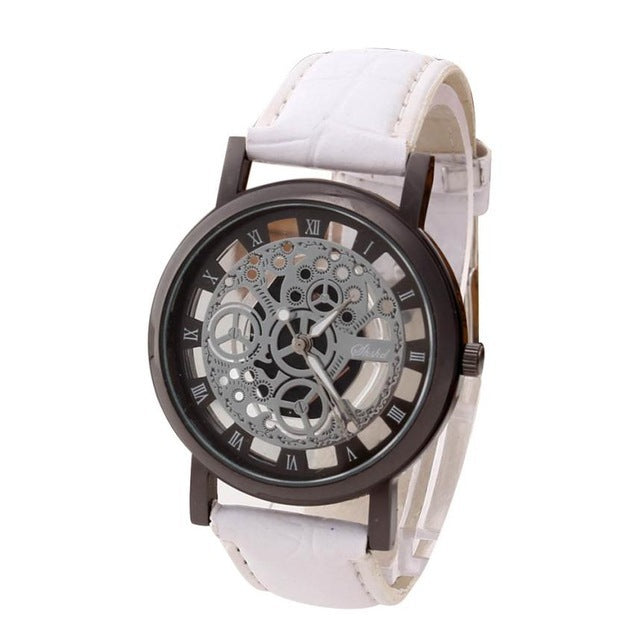 HOLLOW TRANSPARENT ROMAN NUMERAL SIMPLE WATCH