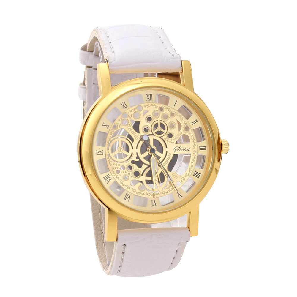 HOLLOW TRANSPARENT ROMAN NUMERAL SIMPLE WATCH