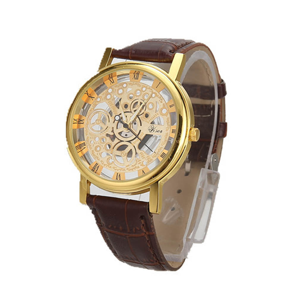 HOLLOW TRANSPARENT ROMAN NUMERAL SIMPLE WATCH