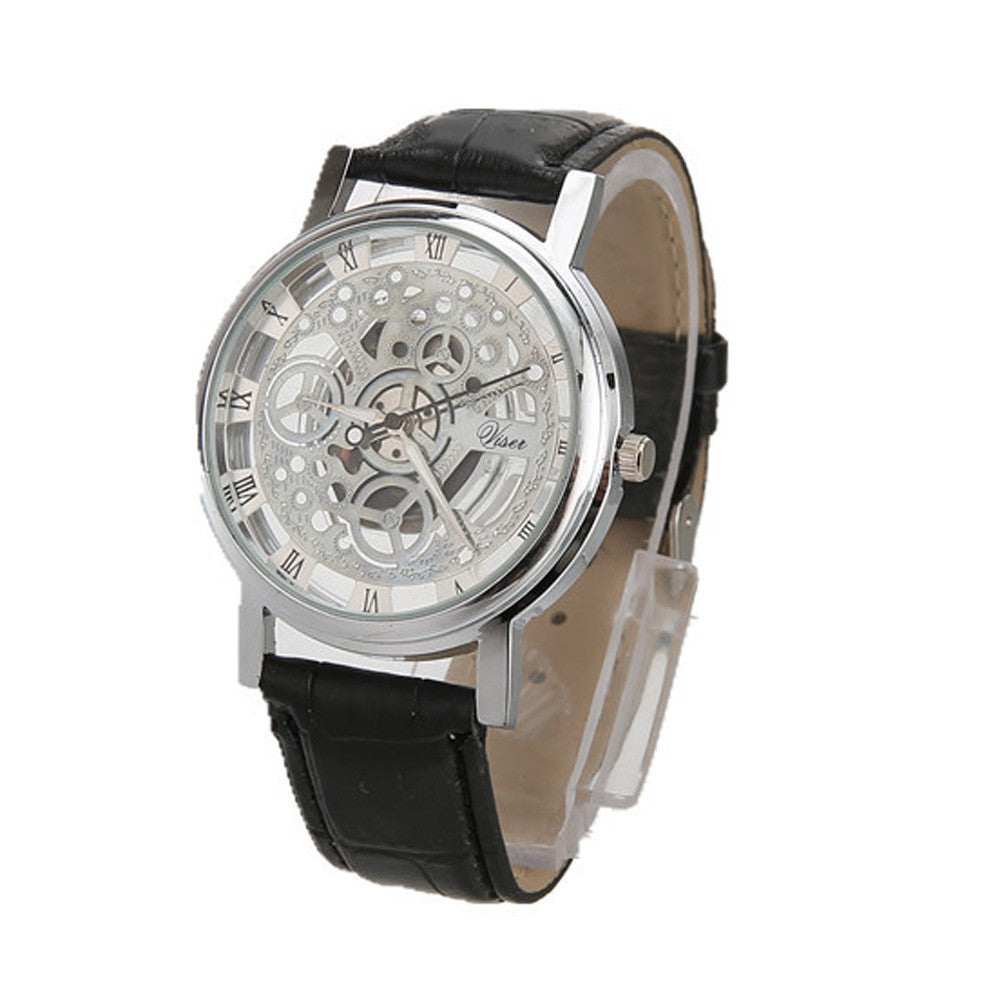 HOLLOW TRANSPARENT ROMAN NUMERAL SIMPLE WATCH