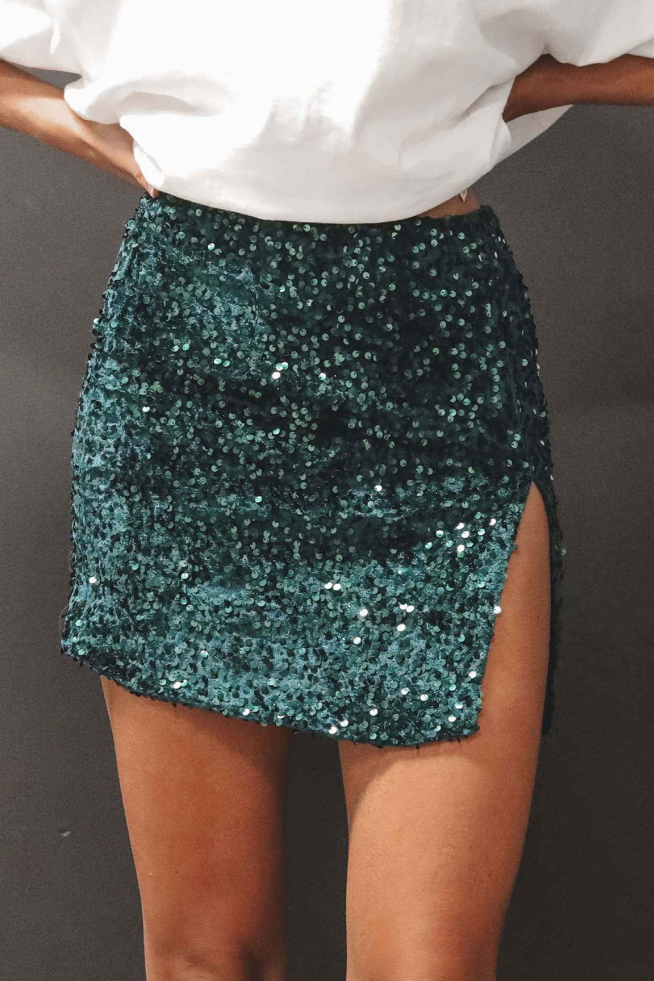 Women's Fashion Nightclub Performance Sequined Skirt