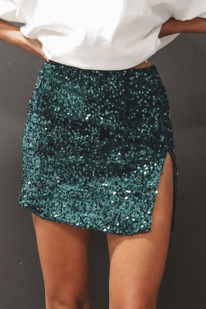 Women's Fashion Nightclub Performance Sequined Skirt