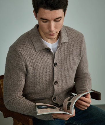 Pure Wool Men's Leisure Warm Sweater