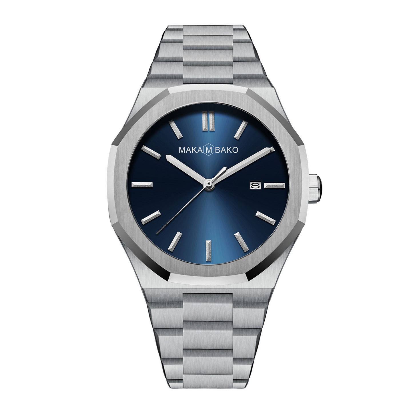 BUSINESS MEN'S CALENDAR CASUAL STEEL WATCH