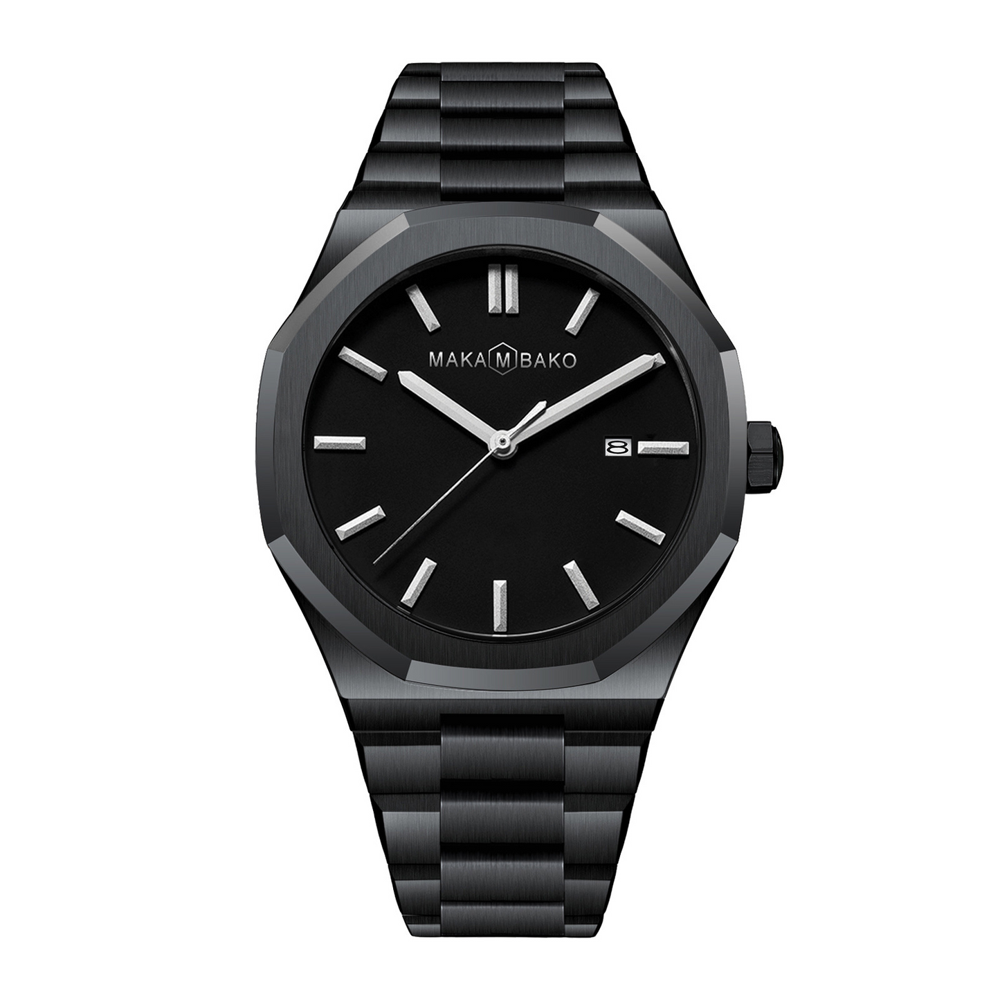 BUSINESS MEN'S CALENDAR CASUAL STEEL WATCH