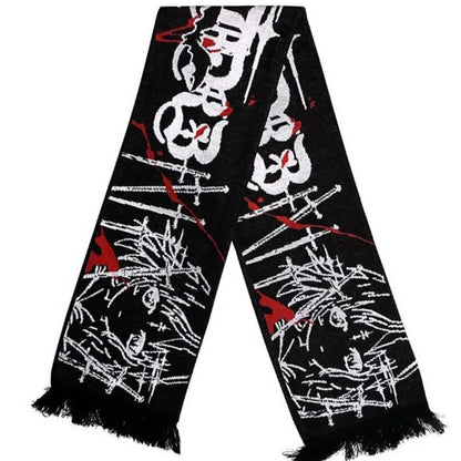 European And American Scarf Autumn And Winter New Dark Style Fire Element