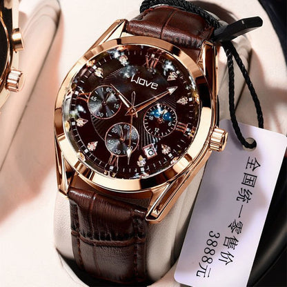 AUTOMATIC MOVEMENT CALENDAR WATERPROOF LUMINOUS WATCH