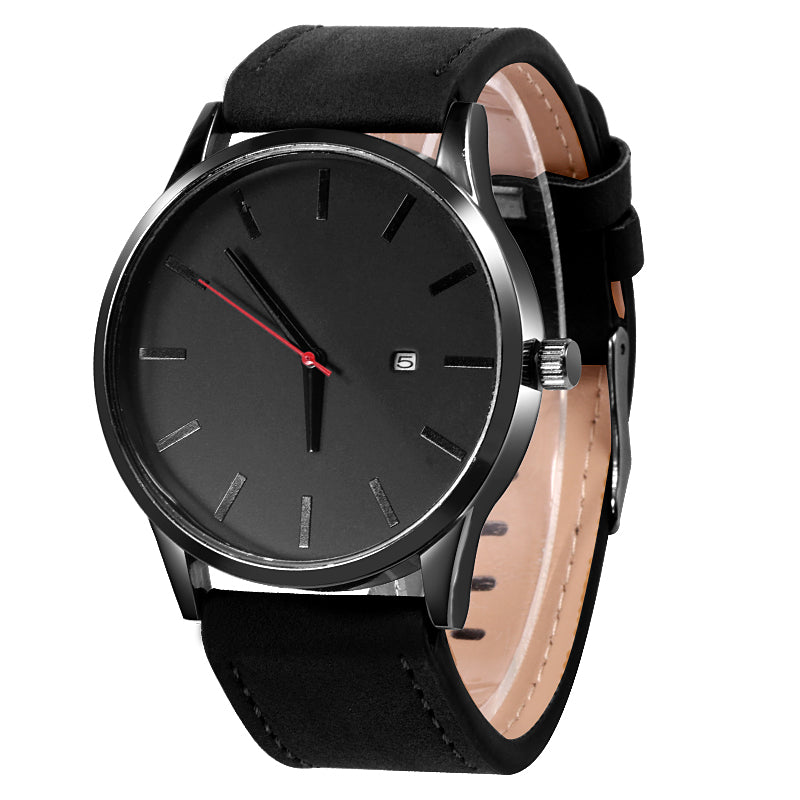 LEATHER QUARTZ WATCH